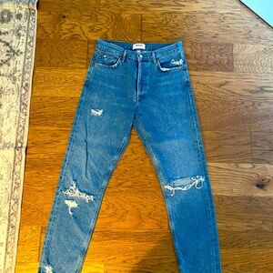 Agolde - Jamie style distressed denim